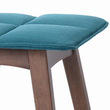 Inge Bar Stool - 77.5cm - Walnut + Teal