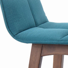 Inge Bar Stool - 77.5cm - Walnut + Teal