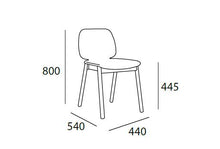 Missie Dining Chair - Oak + Burnt Umber