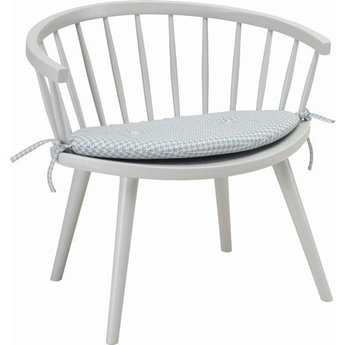 Moke Lounge Chair Grey with Mint cushion
