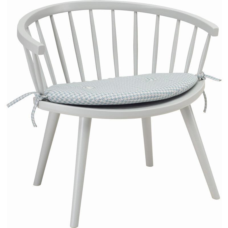 Moke Lounge Chair Grey with Mint cushion