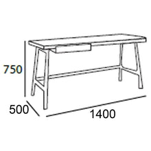 Morey Study Desk Natural Ash Veneer