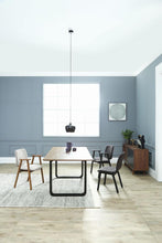 Icon Dining Table - 180cm - Black Ash + Walnut Laminate