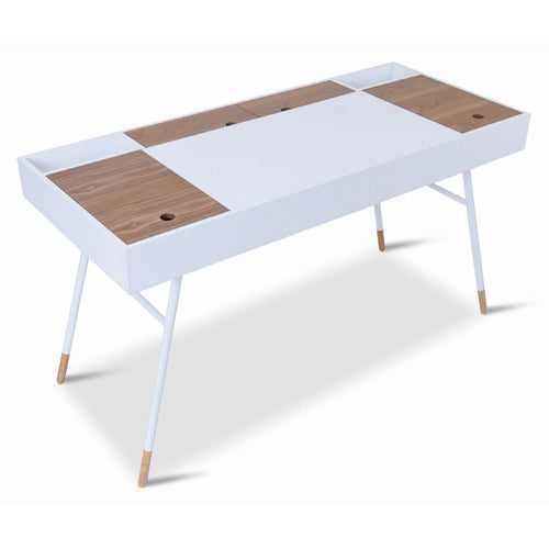 MORSE Study Table Desk - White,,Modern Furniture