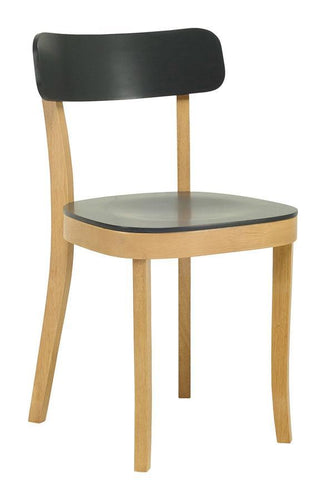 Orly Dining Chair - Oak + Charcoal Grey