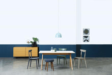 Maden Dining Table - 160cm - Natural + White Laminate