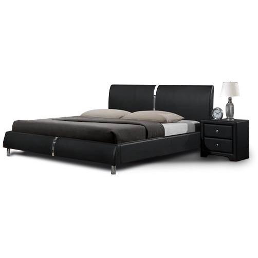Orbit Queen Bed in Black,Bedroom,Beds,Modern Furniture