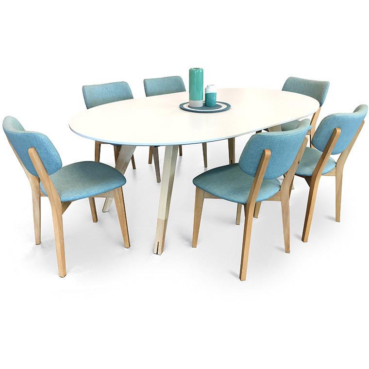 Ryder with 6 Gabby Chairs,Dining Room Furniture,Dining Sets,Modern Furniture
