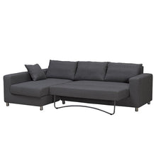Kyra Sofa Bed + Left Chaise Storage - Grey 70