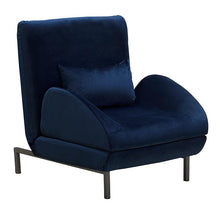 Dolan Lounge Chair Sofa Bed - Midnight Blue Velvet