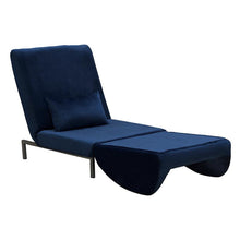 Dolan Lounge Chair Sofa Bed - Midnight Blue Velvet