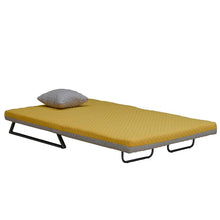 Laban 2 Seater Sofa Bed - Grey + Yellow