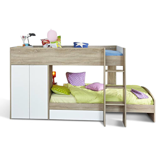Stim Children Bunk Bed Station with Cupboard,Bedroom,Childrens Beds,Modern Furniture