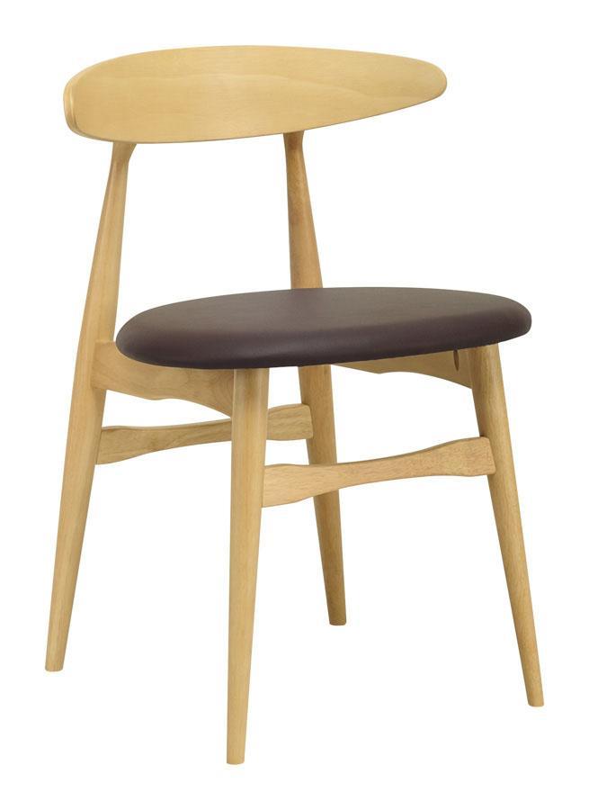 Telyn Dining Chair - Oak + Mocha