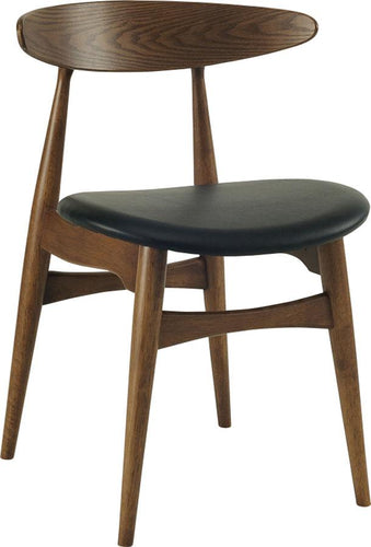 Tricia Dining Chair - Walnut + Espresso