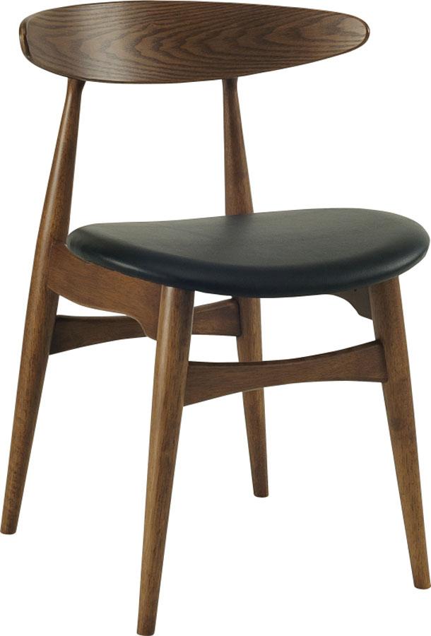 Tricia Dining Chair - Walnut + Espresso