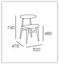 Tricia Dining Chair - Walnut + Espresso