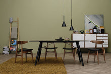 Tricia Dining Chair - Walnut + Espresso