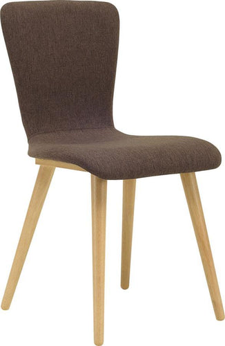 Valley Dining Chair - Oak + Chestnut Brown