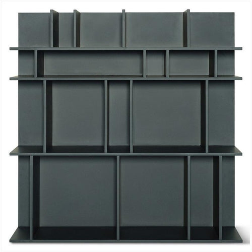 WILBER Wall Book Shelf Storage Unit - Charcoal