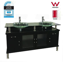 Double Black Bathroom Vanity