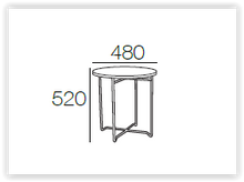 Xever Side Table - White