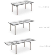CORONA Glass Extension Dining Table,Dining Room Furniture,Dining Tables,Modern Furniture